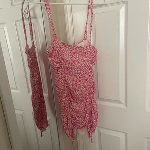 Skylar + Madison pink and white floral mini dress